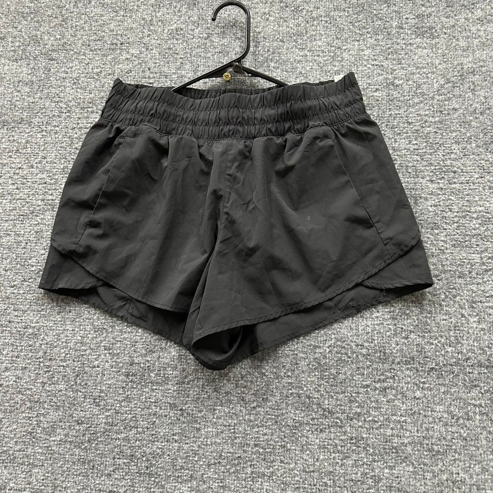 Avia Athletic Shorts Womens Size M Black 2-in-1 Running Gym Workout Pockets